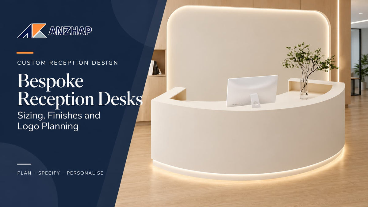 Bespoke Reception Desk: Custom Sizing, Colour &amp; Logo Guide