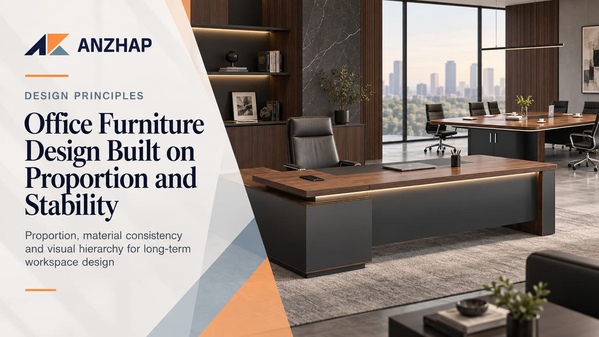 Office Furniture Design Built on Proportion and Stability