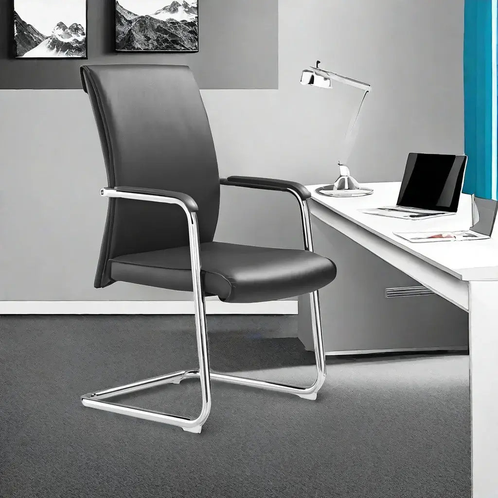 Black_Leather_Office_Chair_-_Height_Adjustable_Swivel_Desk_Chair_-_ANZHAP_BGY-1032_Mainpictures_2
