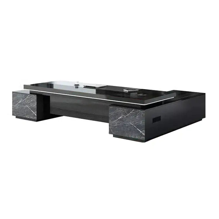 Black Marble Executive Desk - Modern CEO Office Desk ANZHAP-LBZ-1074-mainpictures 1