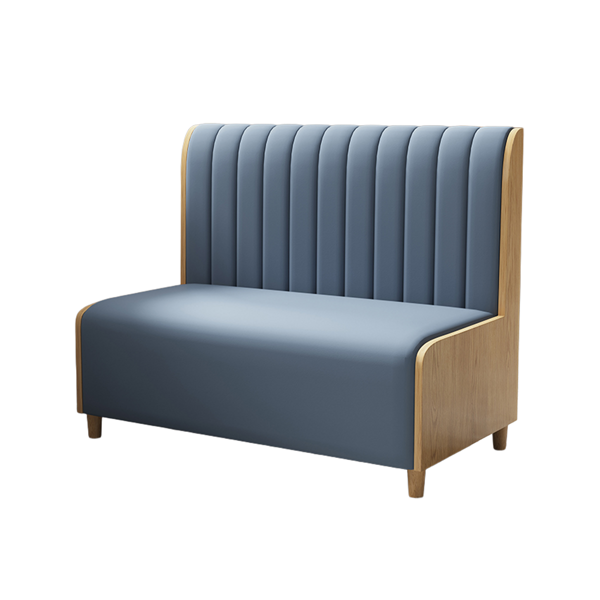 Blue Upholstered Mounted Booth Seating Set for Breakrooms - ANZHAP JDZH-2076 Main picture6