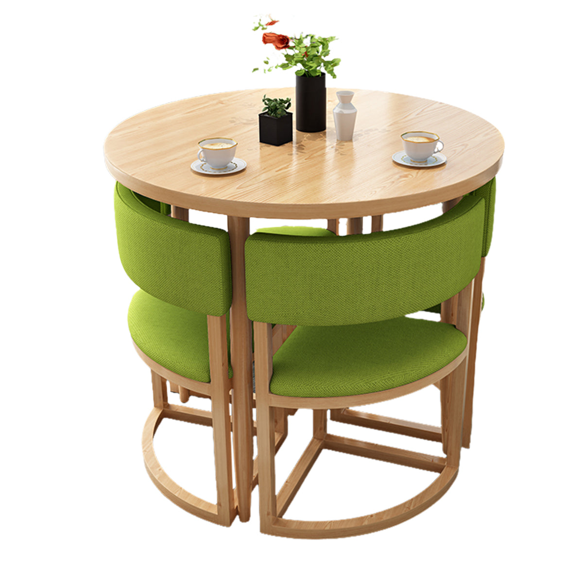 Compact 80cm Office Breakroom Set - Nesting Table and Chairs - ANZHAP JDZH-2021 Main picture12