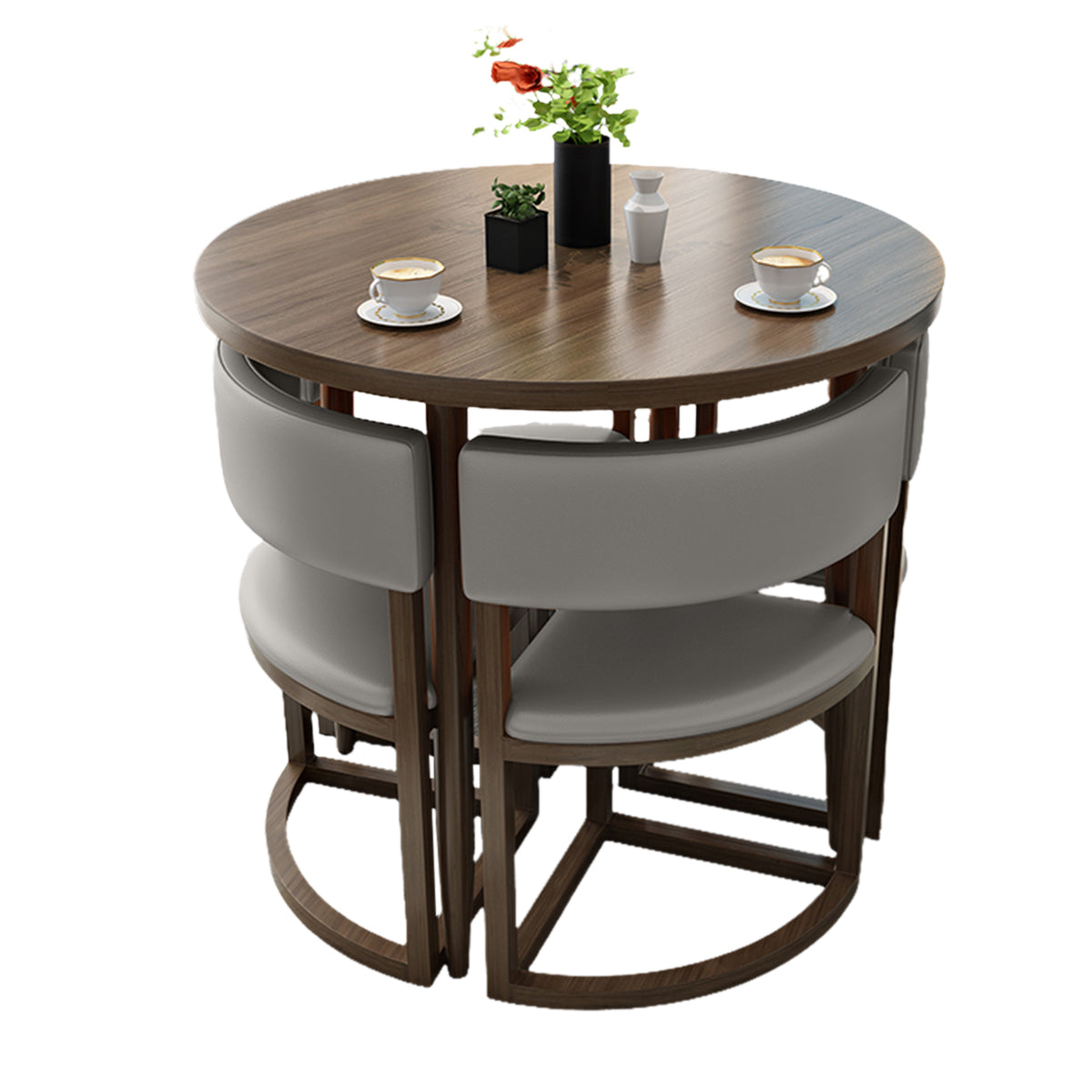 Compact 80cm Office Breakroom Set - Nesting Table and Chairs - ANZHAP JDZH-2021 Main picture300