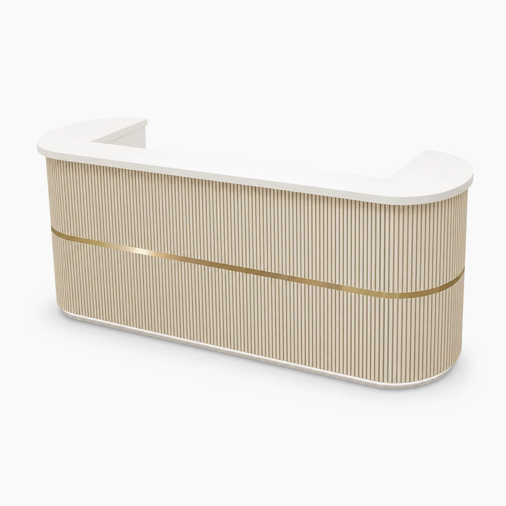 Modern Curved Reception Desk & Dental Front Counter