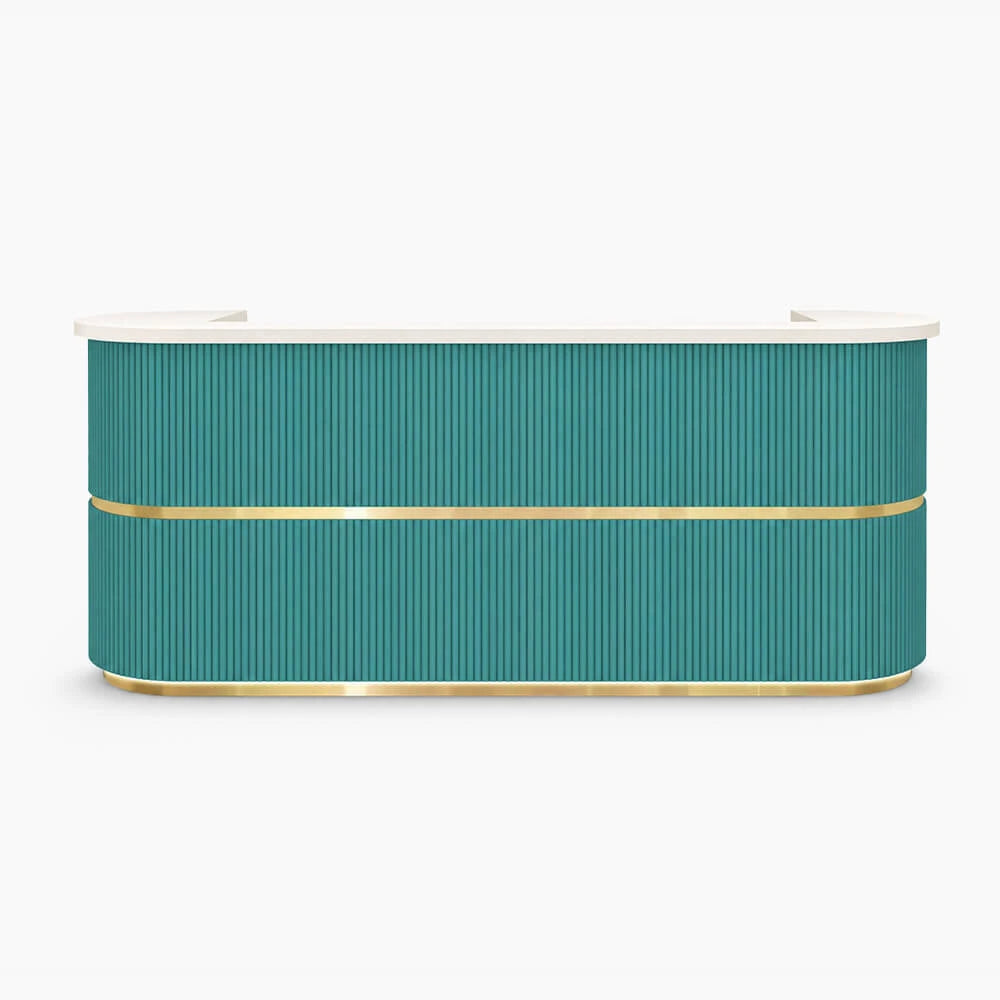 Curved Fluted Welcome Desk for Modern Shops Affordable Luxury Look ANZHAP-JDT-7190-mainpictures 3