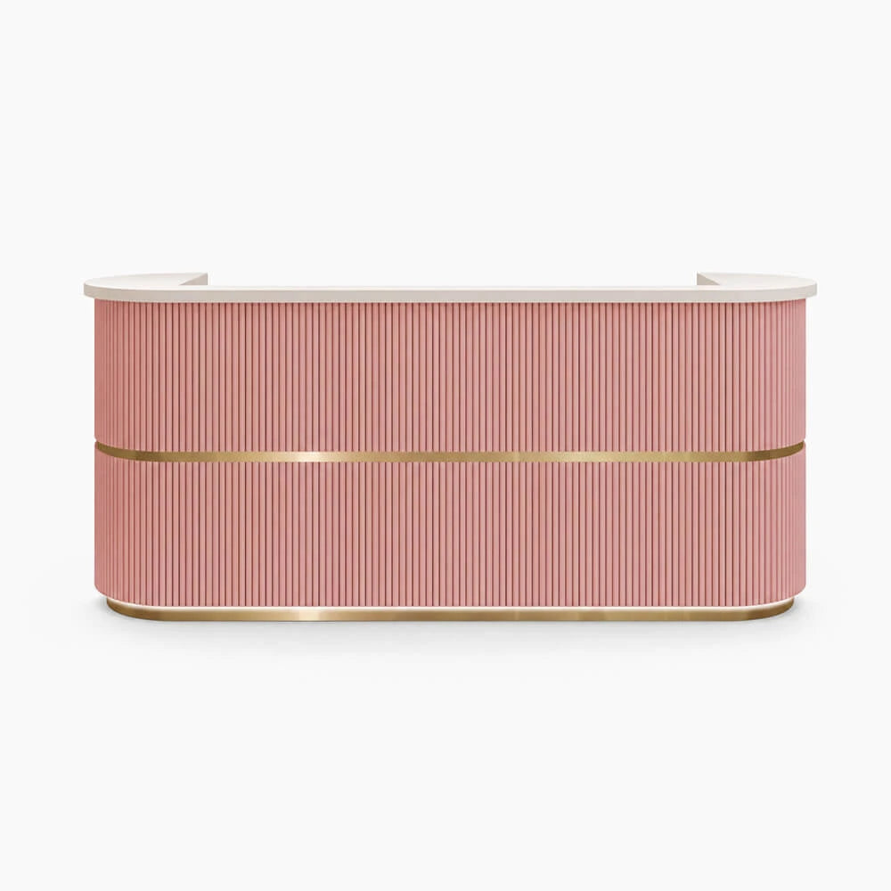 Curved Fluted Welcome Desk for Modern Shops Affordable Luxury Look ANZHAP-JDT-7190-mainpictures 5