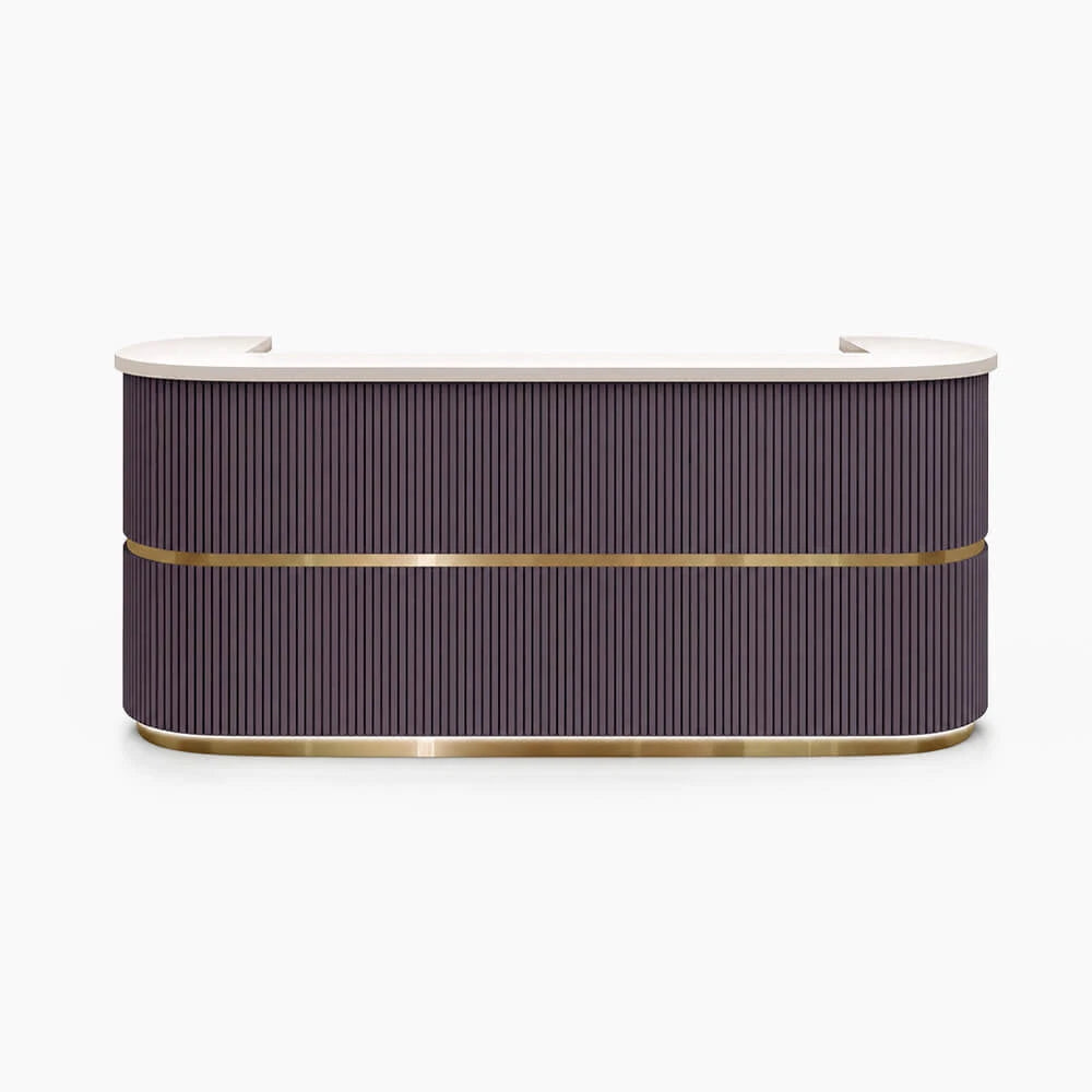 Curved Fluted Welcome Desk for Modern Shops Affordable Luxury Look ANZHAP-JDT-7190-mainpictures 6