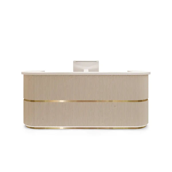 Curved Fluted Welcome Desk for Modern Shops Affordable Luxury Look ANZHAP-JDT-7190-mainpictures 7