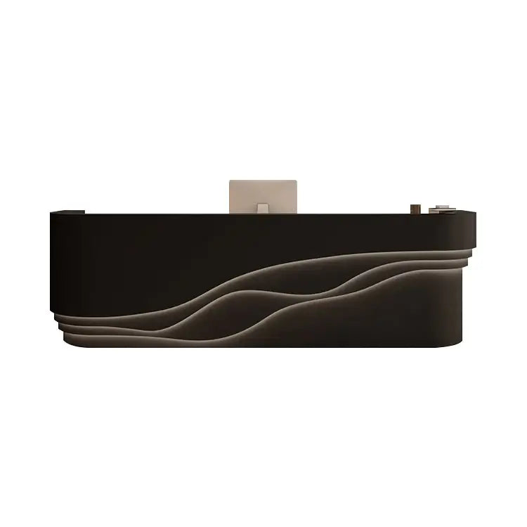 Curved White LED Welcome Desk Modern Reception Area Front Counter ANZHAP- JDT-7118-mainpictures 3