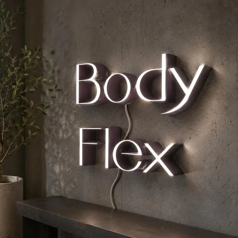 Custom Mini LED Channel Letter Logo for Reception Desk-7