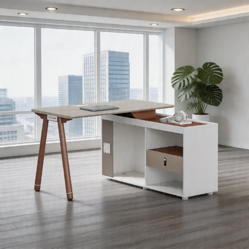 Designer Office Desk - Aesthetic Minimalist Desk Setup ANZHAP-BGZ-204-mainpictures1 3