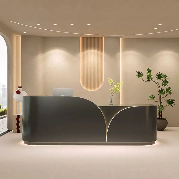 Ergonomic Curved Welcome Desk with LED Modern Welcome Counter ANZHAP-JDT-743-mainpictures 6