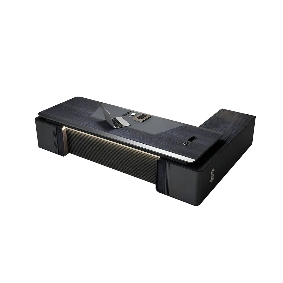 L-Shaped Office Desk with Lockable Storage DrawersANZHAP- LBZ-2082-mainpictures 2