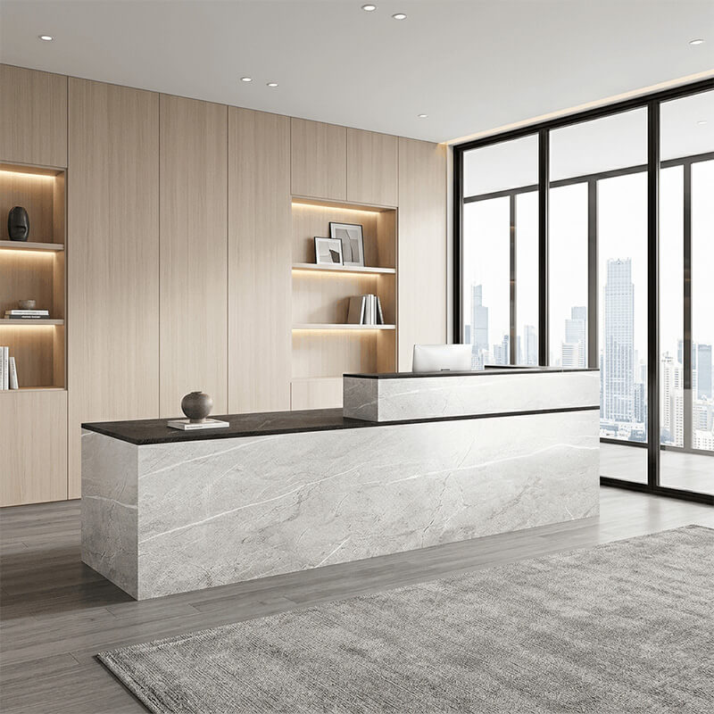 L-Shaped Office Reception Desk Ergonomic Welcome Counter ANZHAP-JDT-2216-mainpictures 6