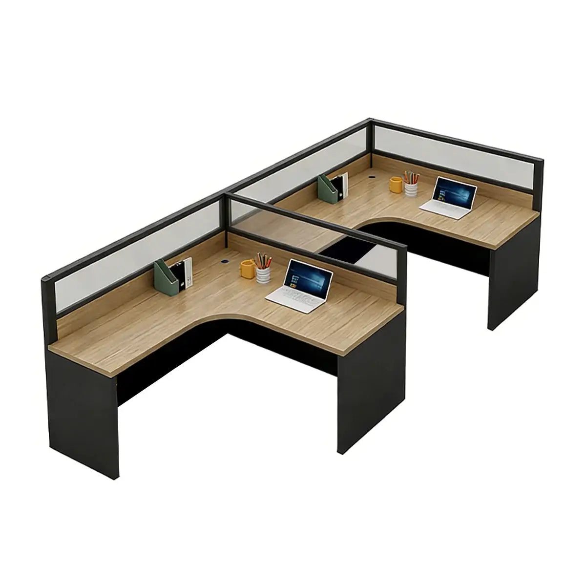 L-Shaped Shared Office Desk - Professional Workstation ANZHAP-YGZ-744-mainpictures 4
