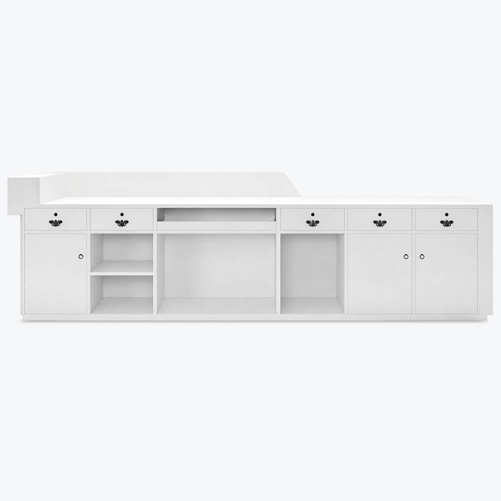 LED Office Welcome Desk with Desk Storage Modern L-Shaped ANZHAP-JDT-2098-main pictures 1