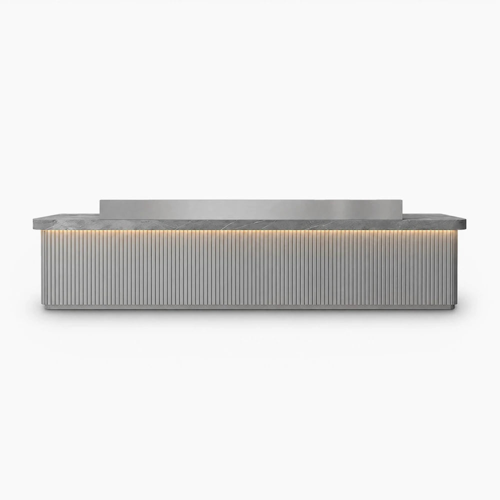 Large Fully Assembled Reception Counter Modern White LED Front Desk ANZHAP- JDT-7162-mainpictures 2