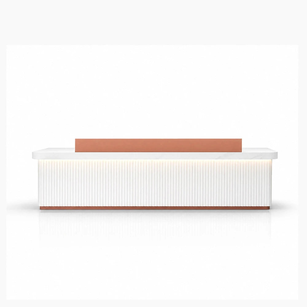 Large Fully Assembled Reception Counter Modern White LED Front Desk ANZHAP- JDT-7162-mainpictures 3