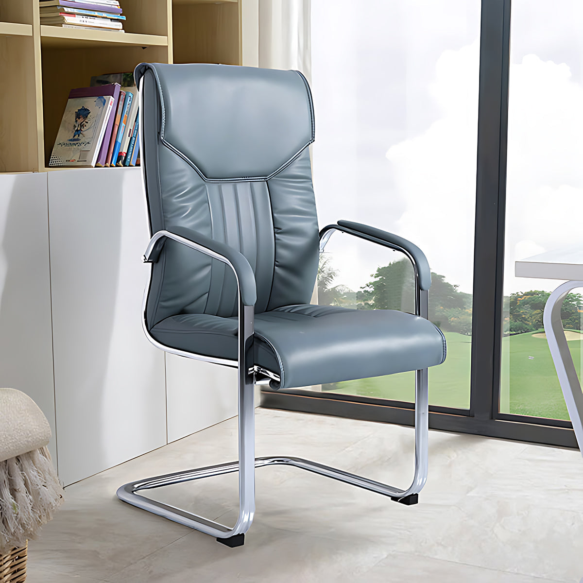 Leather Director Chair - Ergonomic High Back Swivel Office Chair - ANZHAP YZ-707 Main picture6