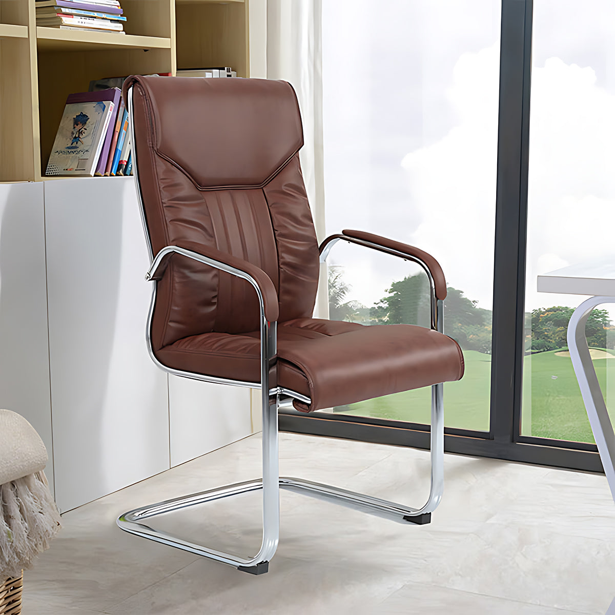 Leather Director Chair - Ergonomic High Back Swivel Office Chair - ANZHAP YZ-707 Main picture 2