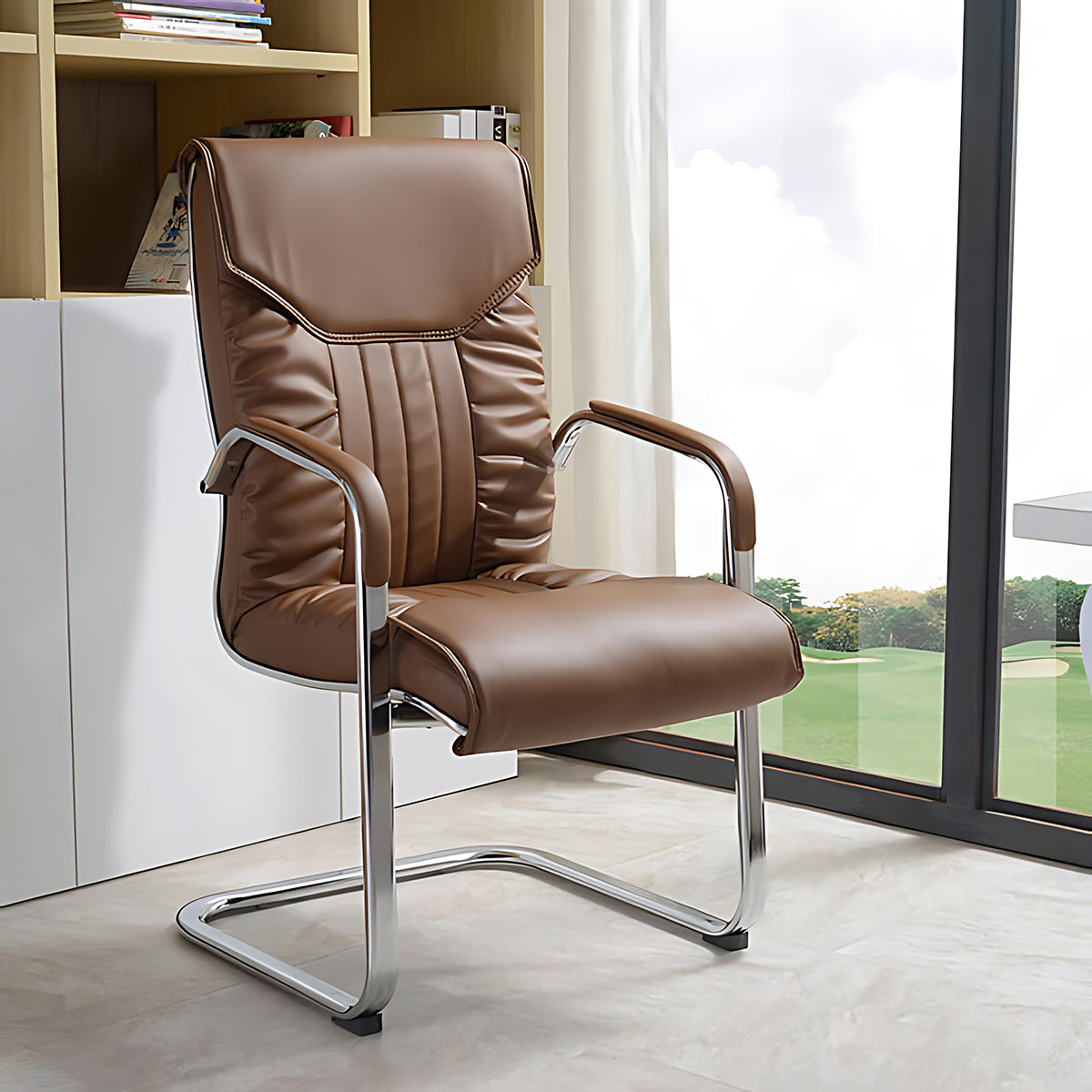Leather Director Chair - Ergonomic High Back Swivel Office Chair - ANZHAP YZ-707 Main picture 3