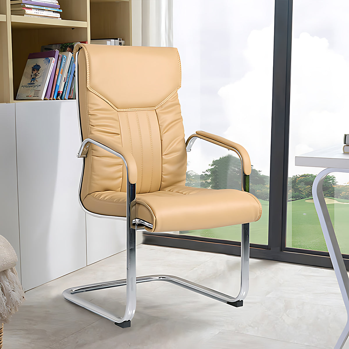 Leather Director Chair - Ergonomic High Back Swivel Office Chair - ANZHAP YZ-707 Main picture 4
