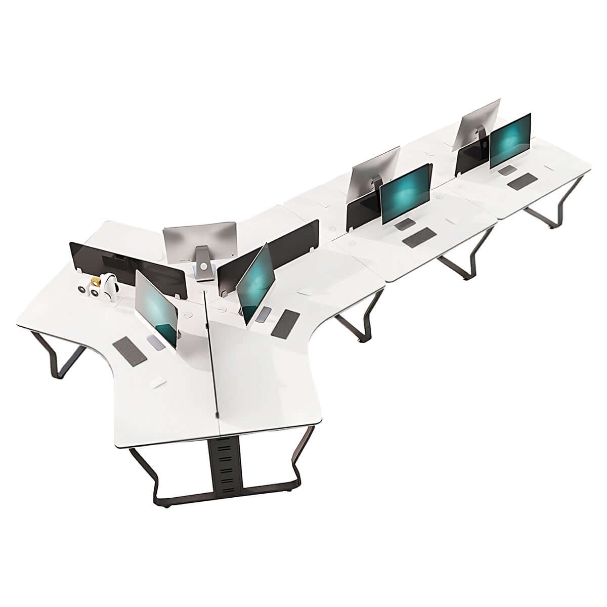 Minimalist Scandi Office Workstation for Creative Agencies - ANZHAP BGZ-015 Main image 19