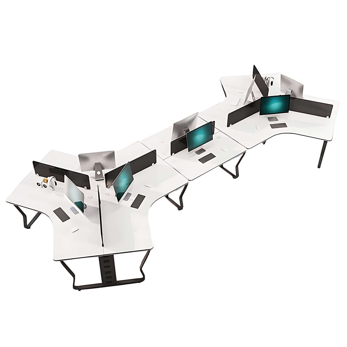 Minimalist Scandi Office Workstation for Creative Agencies - ANZHAP BGZ-015 Main image 21