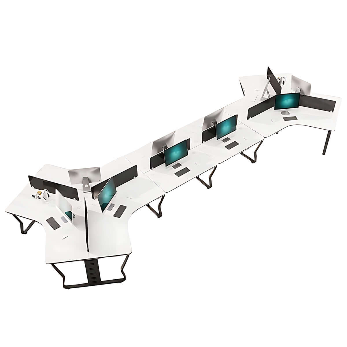 Minimalist Scandi Office Workstation for Creative Agencies - ANZHAP BGZ-015 Main image 23