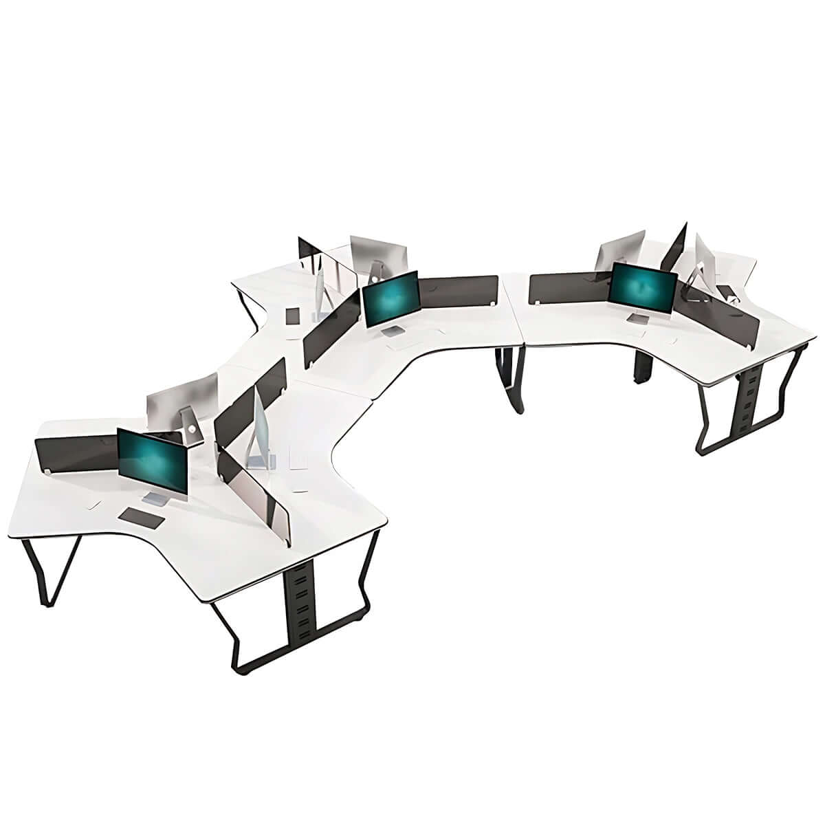Minimalist Scandi Office Workstation for Creative Agencies - ANZHAP BGZ-015 Main image 25