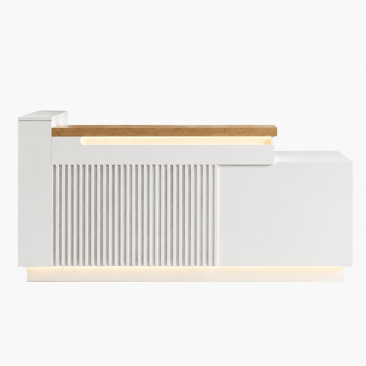 Modern Front Desk for Office with LED Lighting
