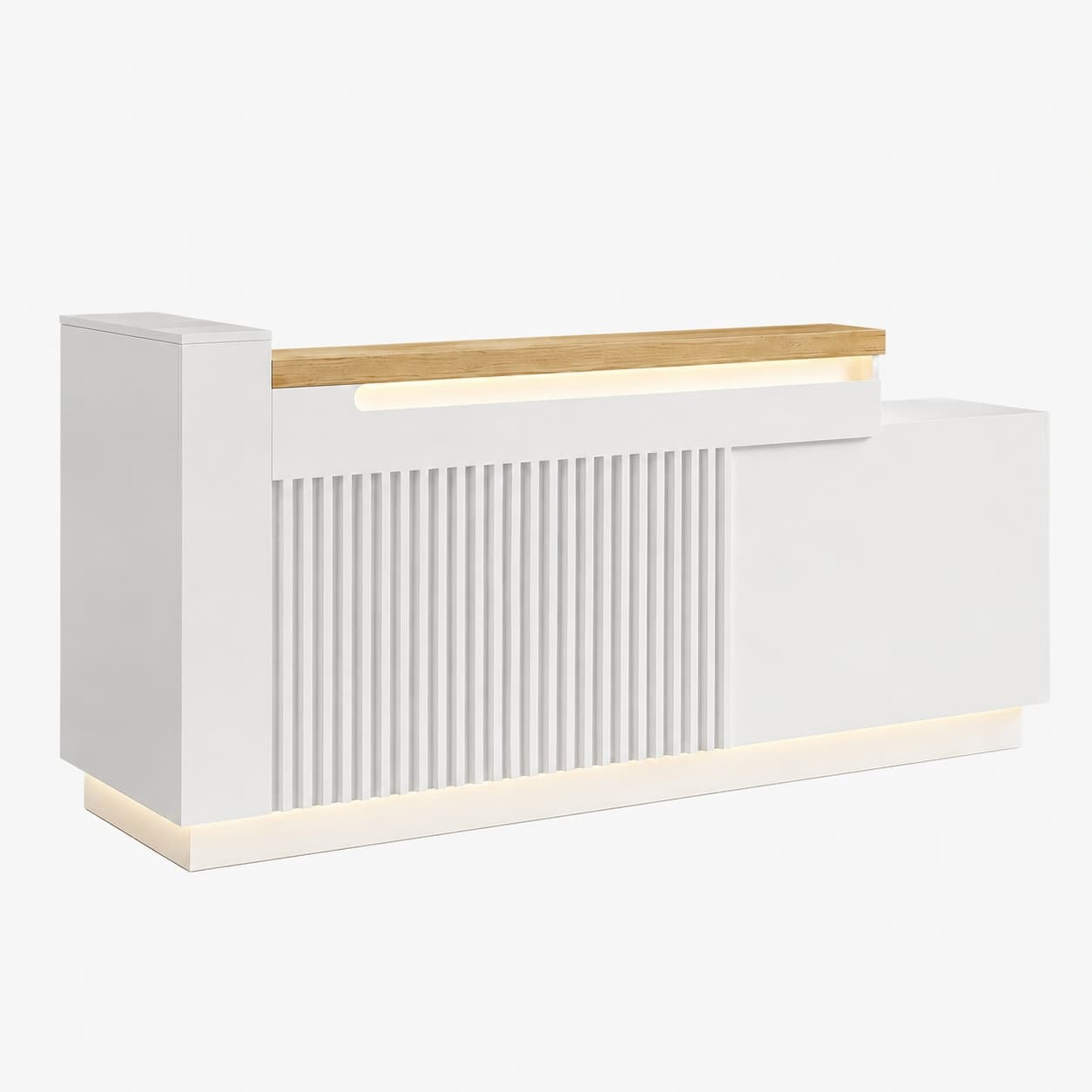 Modern Front Desk for Office with LED Lighting