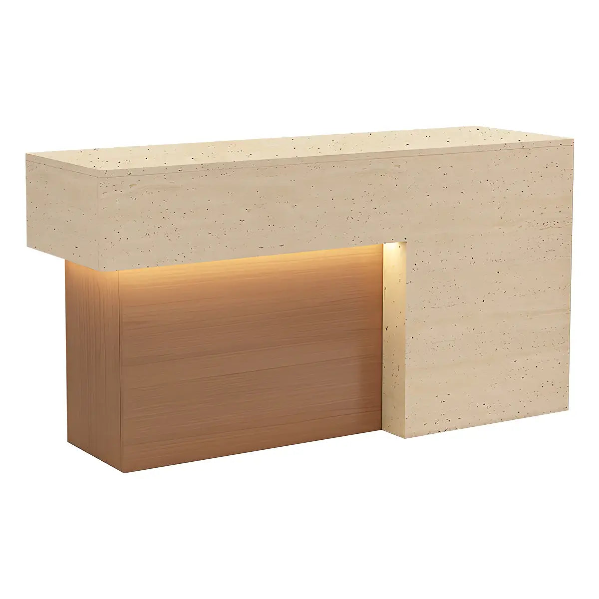 Modern Compact Front Desk with LED Space-Saving Welcome Counter ANZHAP-JDT-2267-mainpict ures 11