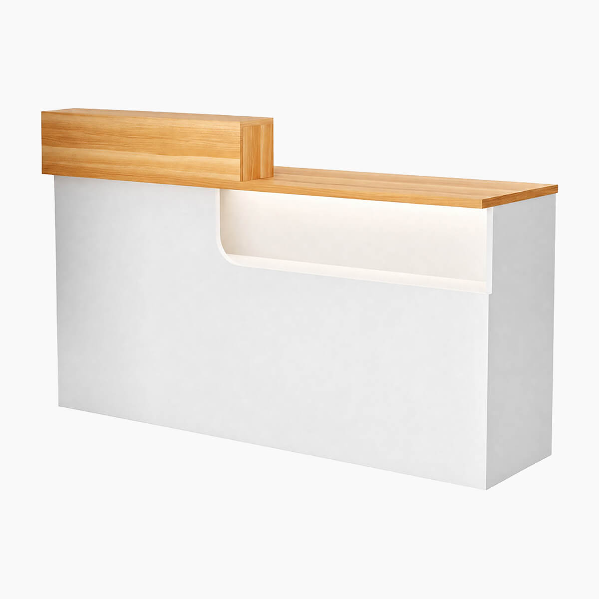 Modern Compact Reception Desk Space-Saving Welcome Counter for Beauty Salon-JDT-1030-main pictures 5
