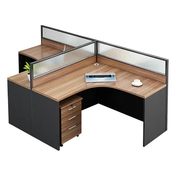 Modern Curved Office Table - Compact Workstation with Drawers ANZHAP- BGZ-2024-mainpictures 18