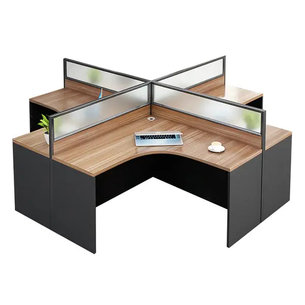 Modern Curved Office Table - Compact Workstation with Drawers ANZHAP- BGZ-2024-mainpictures 25