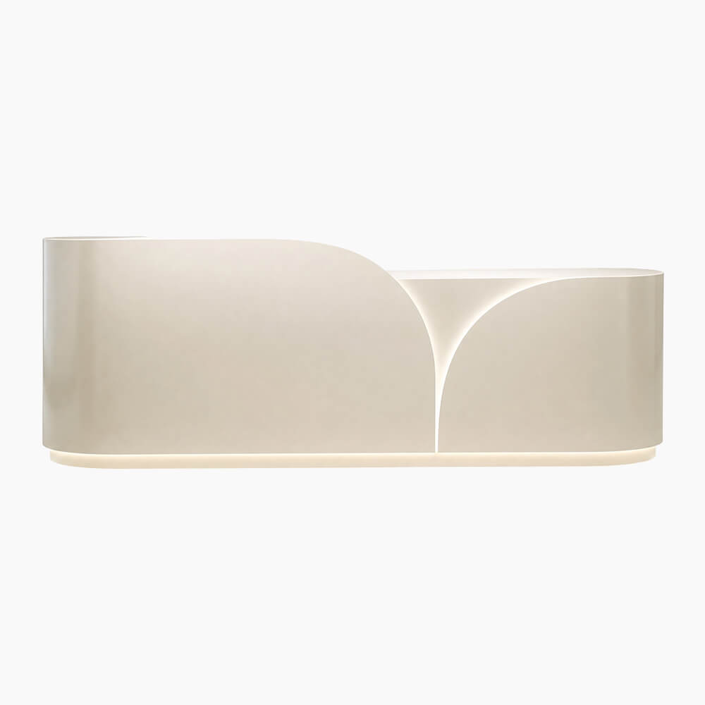 Modern Curved Reception Desk Hotel Front Desk With LED Accent Lighting-JDT-743-mainpictures 7