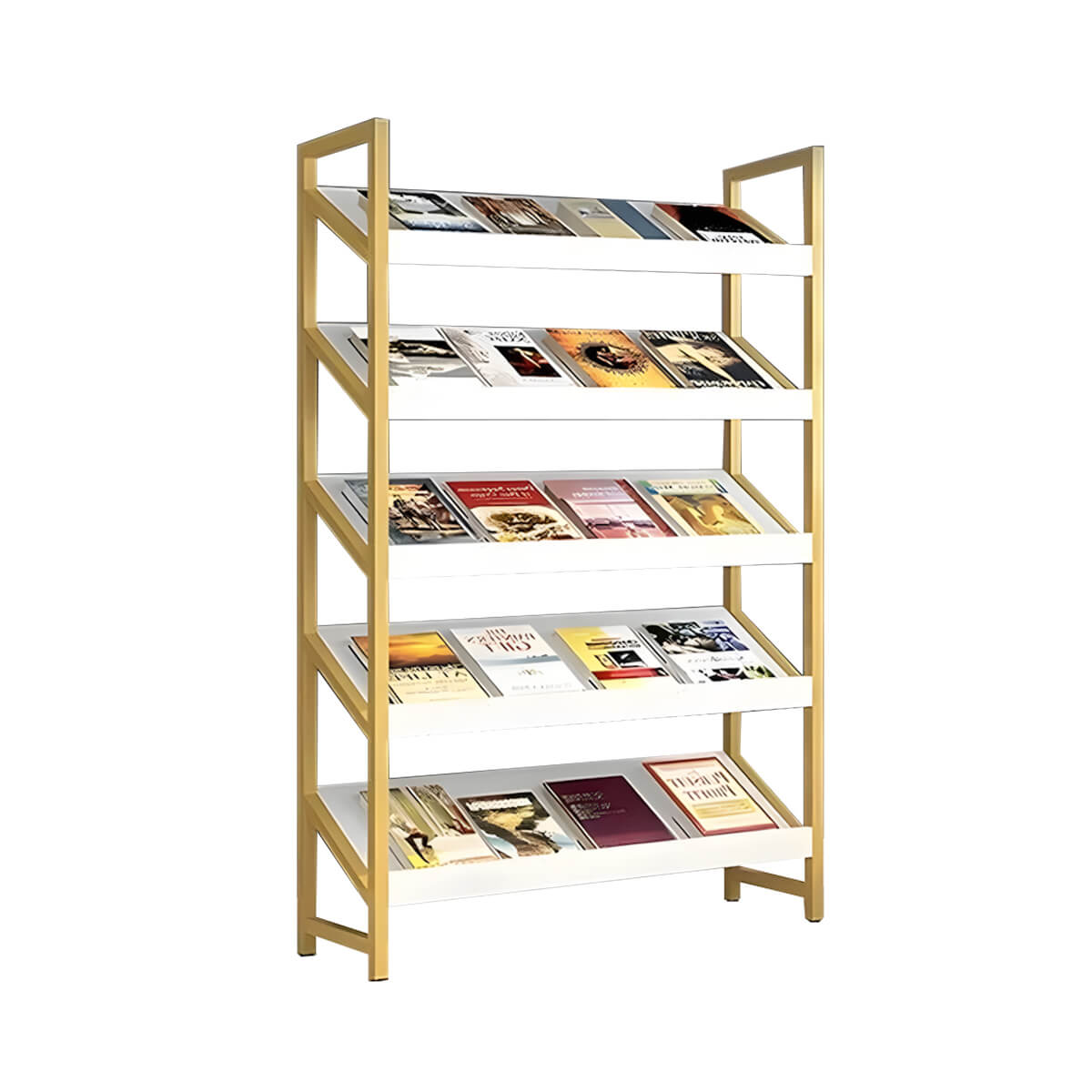 Modern Freestanding Display Shelf and Office Bookcase - ANZHAP ZZJ-008 Main picture 5