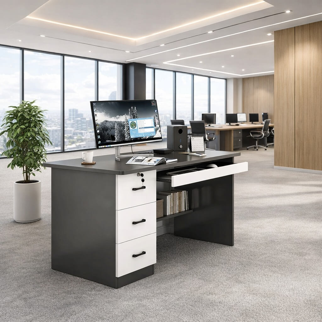 Modern Home Office Desk - Professional Writing Desk ANZHAP-BGZ-2022-mainpictures 11