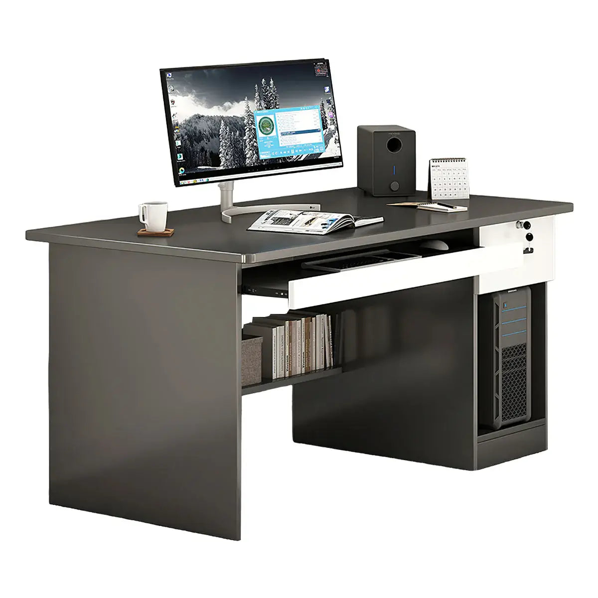 Modern Home Office Desk - Professional Writing Desk ANZHAP-BGZ-2022-mainpictures 11