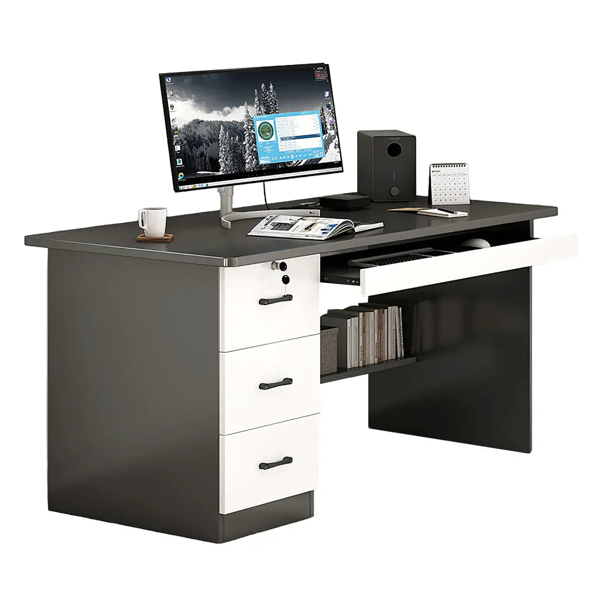 Modern Home Office Desk - Professional Writing Desk ANZHAP-BGZ-2022-mainpictures 4