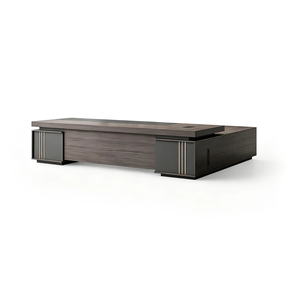 Modern L-Shaped Executive Desk - CEO Office Desk with StorageANZHAP-LBZ-1031-mainpictures 3