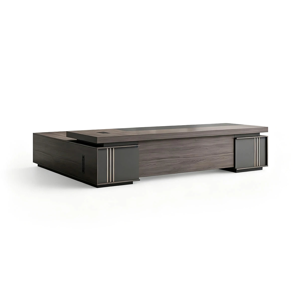 Modern L-Shaped Executive Desk - CEO Office Desk with StorageANZHAP-LBZ-1031-mainpictures 4