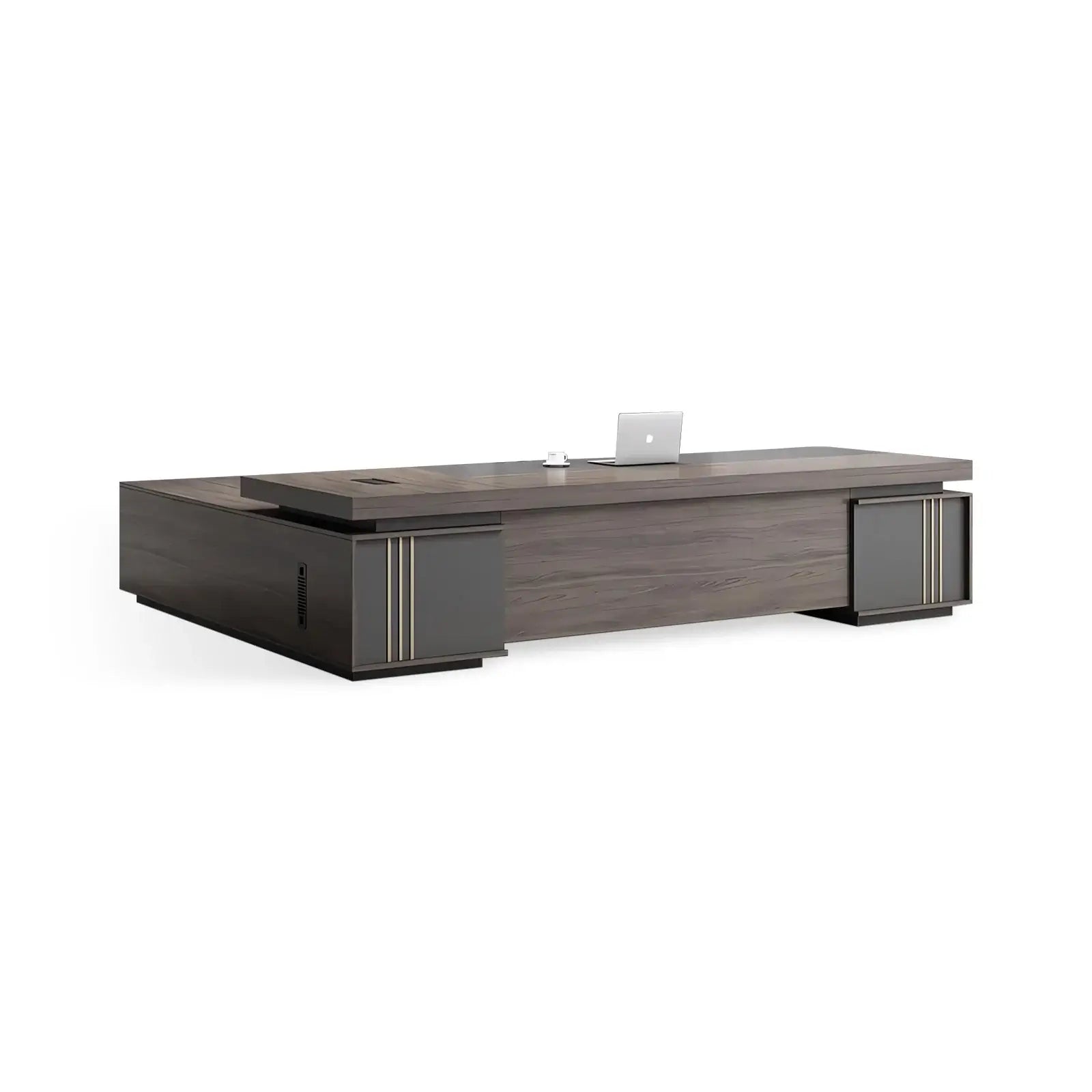 Modern L-Shaped Executive Desk - CEO Office Desk with StorageANZHAP-LBZ-1031-mainpictures 4
