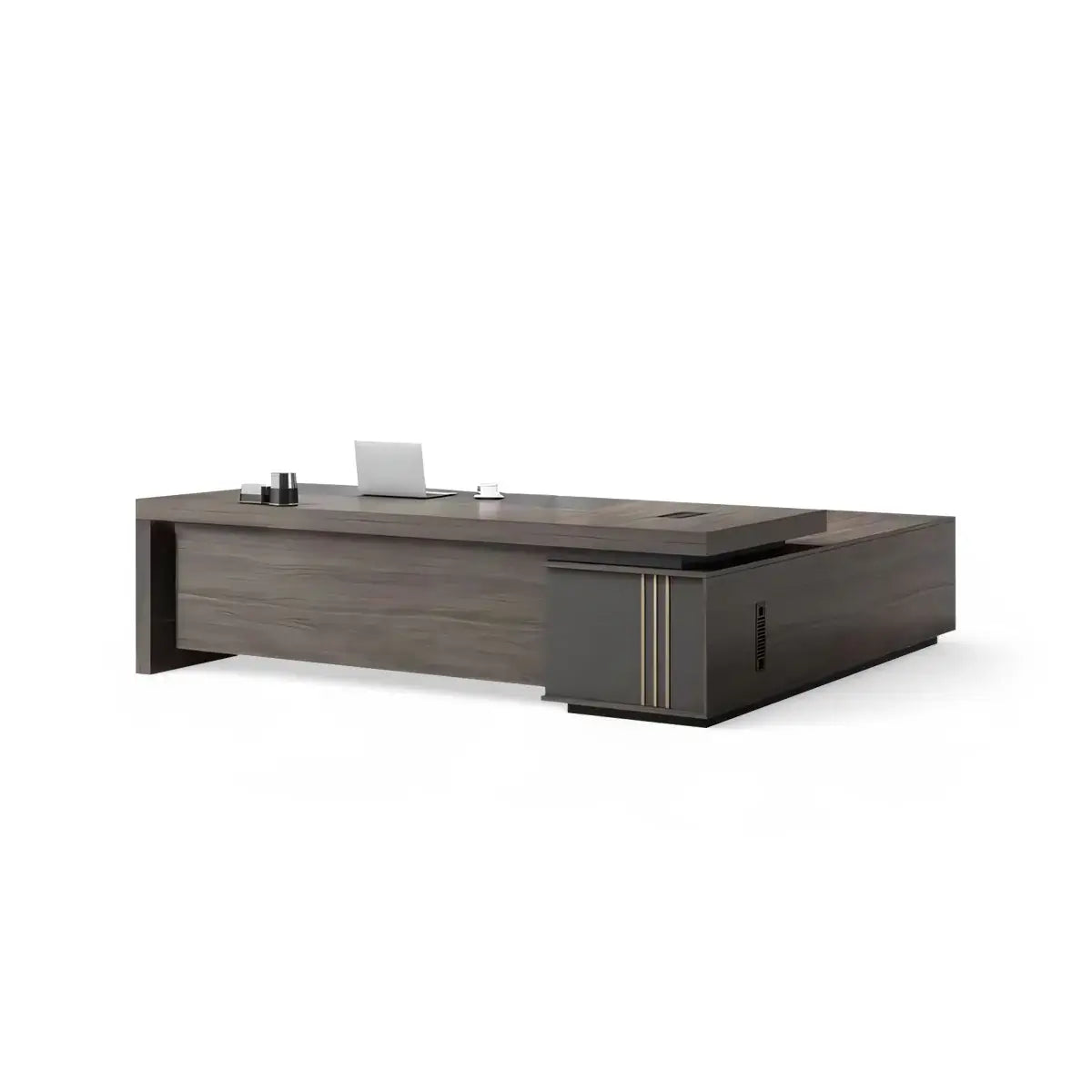Modern L-Shaped Executive Desk - CEO Office Desk with StorageANZHAP-LBZ-1031-mainpictures 5