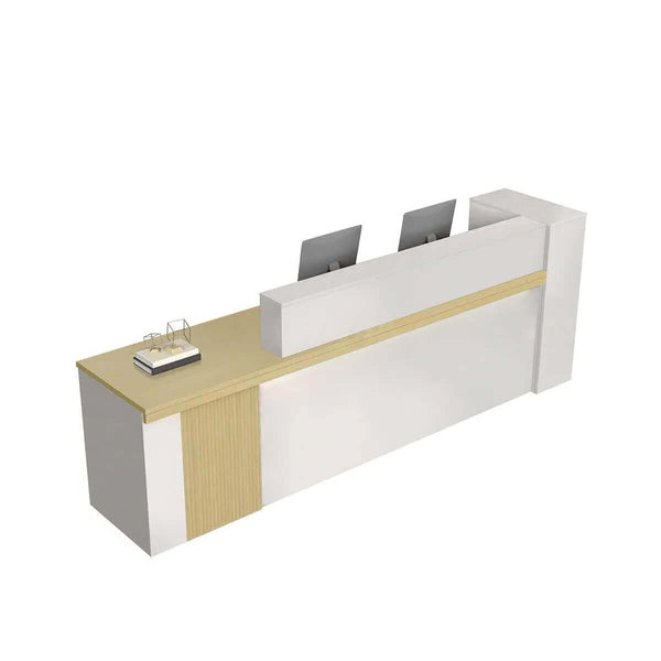 Modern L-Shaped Reception Desk with LED Lighting Office Welcome Desk ANZHAP-JDT-2217-mainpictures 7
