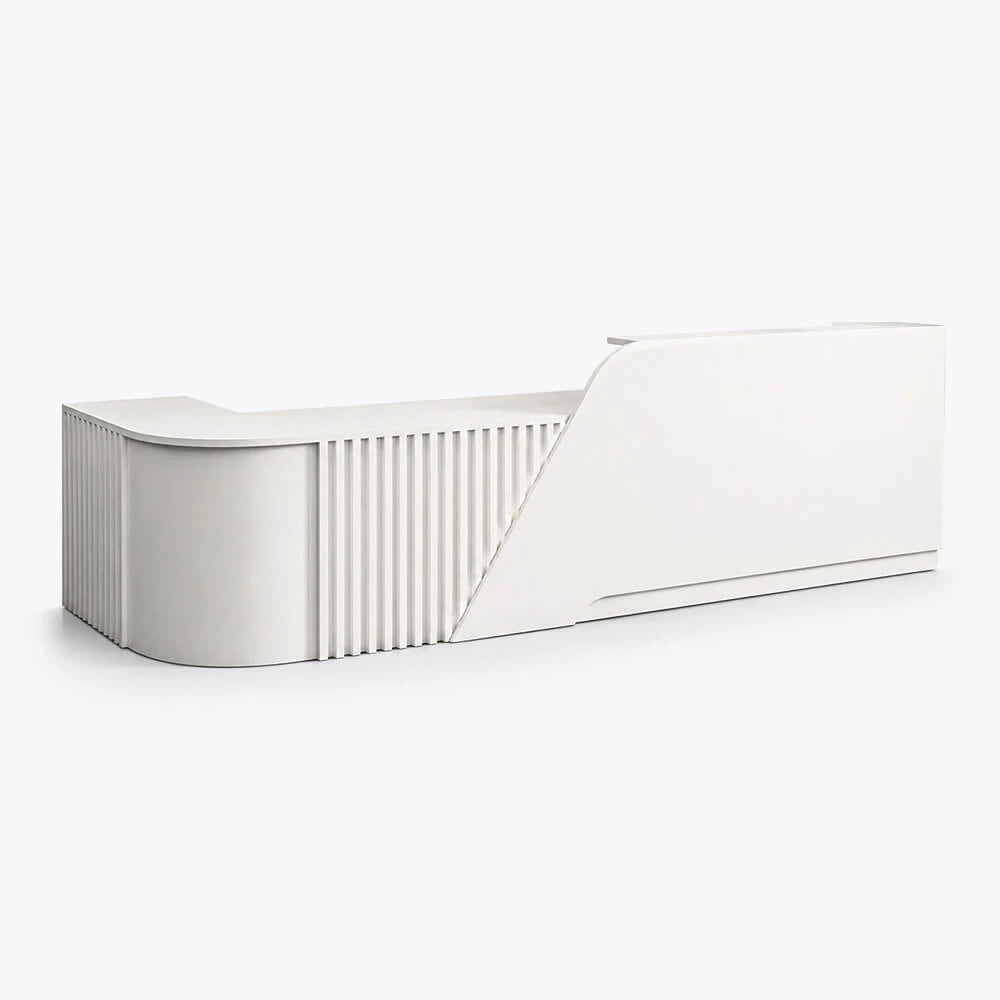 Modern L-Shaped Reception Desk with LED for Medical Clinics Offices ANZHAP- JDT-2248-mainpictures 2