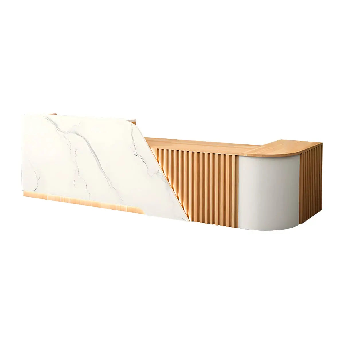 Modern L-Shaped Reception Desk with LED for Medical Clinics Offices ANZHAP- JDT-2248-mainpictures 7