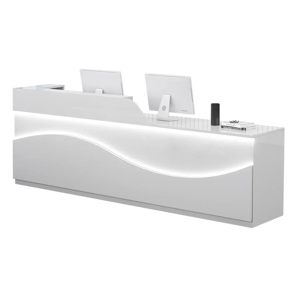 Modern Large White Reception Desk with LED Salon Office Front Desk ANZHAP-JDT-2226-mainpictures 22