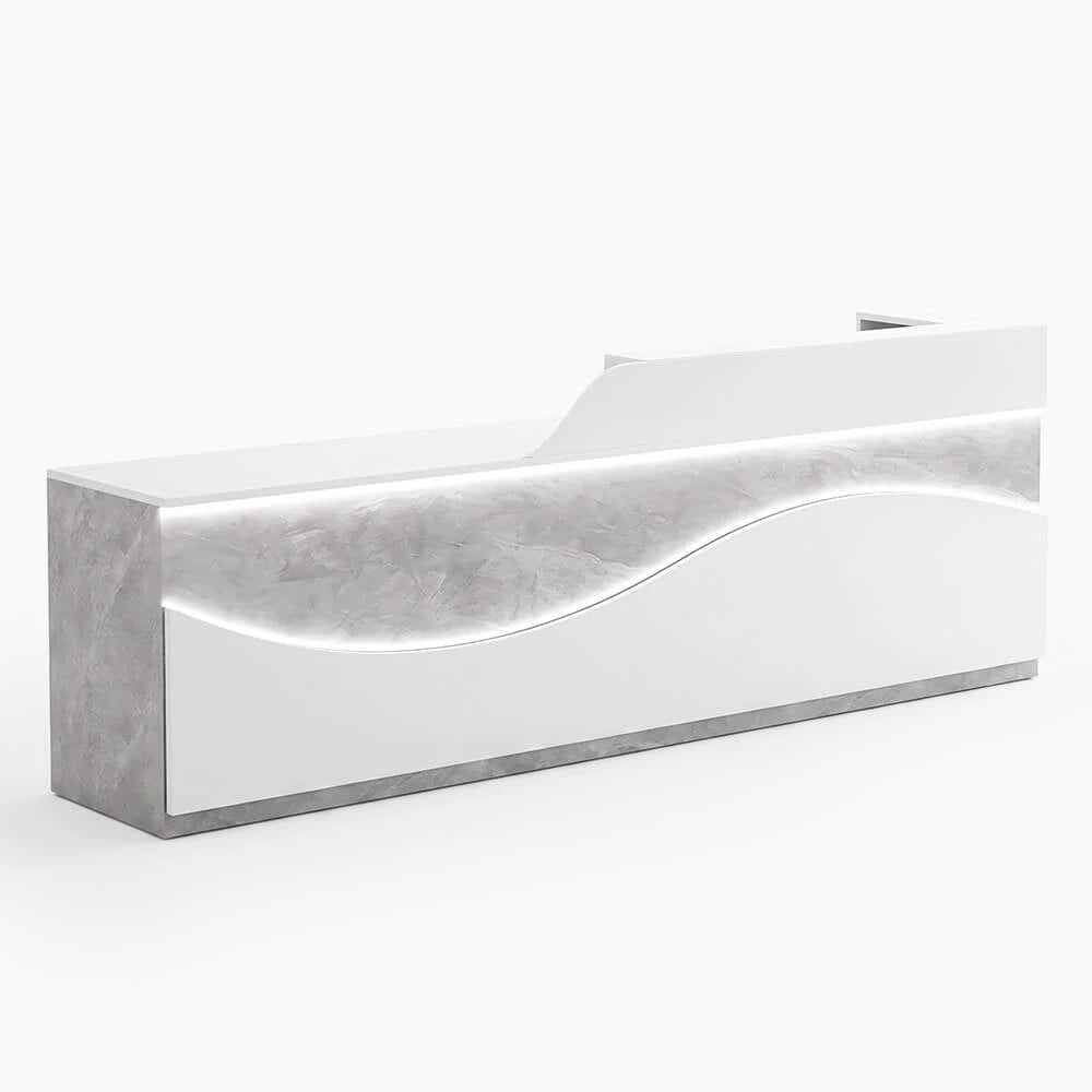 Modern Large White Reception Desk with LED Salon Office Front Desk ANZHAP-JDT-2226-mainpictures 25